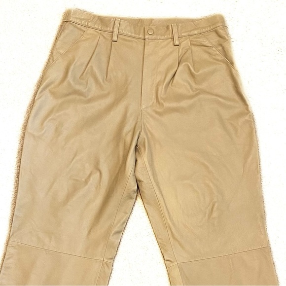 Missani Le Collezioni NWT Leather Pants Size 36 - Picture 2 of 15